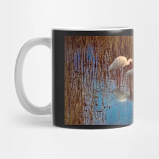 White Ibis at Sunset Mug